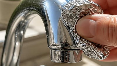 Aluminium Foil Cleaning Hack: Aluminium foil tap cleaning hack: A simple and practical way to clean stained surfaces and prevent household damage