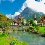 An unstable rock formation threatens the existence of an entire Swiss village of 1,300 residents as thawing glaciers destabilise the Alps