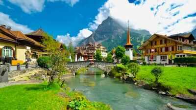 An unstable rock formation threatens the existence of an entire Swiss village of 1,300 residents as thawing glaciers destabilise the Alps