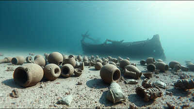 <b>A 2,400-year-old shipwreck found off Greece is still carrying hundreds of ancient amphorae beneath the sea</b>