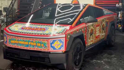 Tesla Cybertruck goes full desi with ‘Dekho, Magar Pyaar Se’ makeover in America |