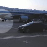 Video shows catering truck used to secretly move Trump between planes amid Iran threat