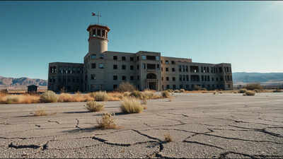 California built a town for 4,000 iron miners in 1948. Today it is one of America's largest ghost towns, with homes and a hospital still standing