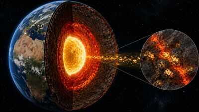 Earth’s core contains most of the planet’s gold, and scientists now find evidence that some core material is leaking into the mantle