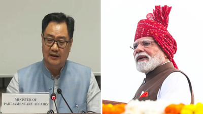 'Didn't call opposition leaders dimagi naxals': Rijiju on PM Modi's I-Day remarks
