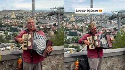 The Tbilisi street musician who surprises Indian travellers by singing the iconic ‘Mera Joota Hai Japani’ song