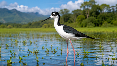 Hawaii's native stilt nearly disappeared decades ago; communities and scientists helped its population surpass 1,500 after decades of conservation efforts