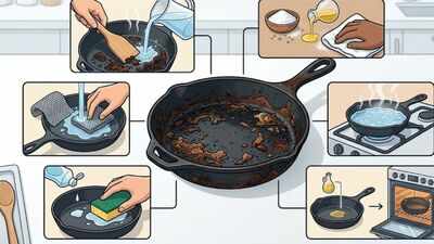 How to clean a burnt iron pan: 5 methods that actually work |