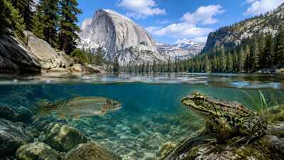 In 1877, trout began entering Yosemite’s fish-free mountain lakes. More than a century later, a native frog is finally showing signs of recovery