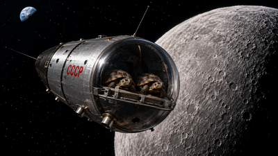 In 1968, two Soviet tortoises circled the Moon and returned alive, completing the journey three months before Apollo 8