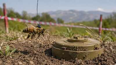 In 2013, honeybees were trained to find land mines left behind by the Balkan wars, turning their extraordinary sense of smell into an unlikely detection tool
