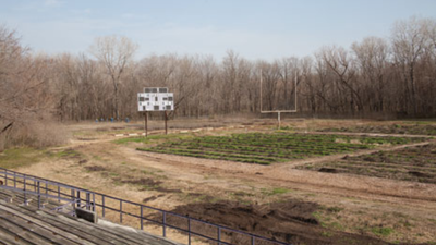 In 2014, an American town was known as the 'food desert', but  one man turned a college football field into a farm that generates 60,000 pounds of produce