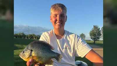 Jack Backman thought he had caught a crappie while fishing for walleye; certified scales showed the one-pound pumpkinseed had broken South Dakota’s record from 1970