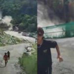 Nepal-Tibet flash flood: Terrifying video shows man filming wall of floodwater rushing straight towards him