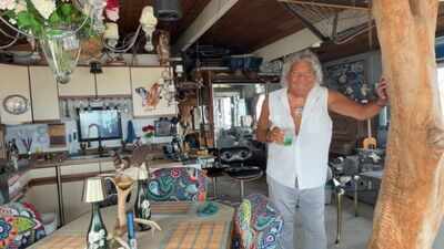 In the 1970s, Marty Bluewater bought a small piece of a Washington island planned for 800 homes; decades later, the entire 400-acre island is a wildlife refuge and he is its only resident
