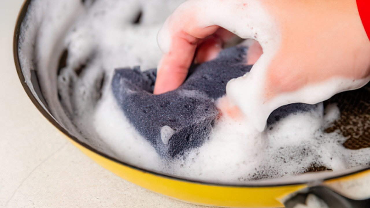 How to clean a burnt pan without scrubbing hard and long