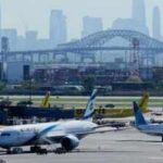13 injured as shuttle bus crashes into barrier at Newark Airport