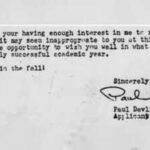 In 1981, Harvard rejected Paul Devlin; he spotted a grammatical error, rejected the rejection and had his response published in The New York Times
