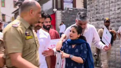 Iltija faces FIR, questioning over 'assault' on cop, accuses police of manhandling; Omar calls it 'fixed match'