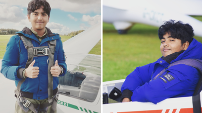Youngest Solo Glider Pilot In Asia: He can fly a plane without an engine but cannot drive a car yet: Meet the 14-year-old Chennai boy who became Asia’s youngest solo glider pilot