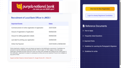 PNB LBO recruitment 2026: Registration for 545 Local Bank Officer posts ends soon at pnb.bank.in; check selection process, direct link to apply
