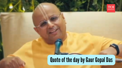 Quote of the day by Gaur Gopal Das: "Yes, there are times when someone else is responsible for the situation we find ourselves in...But most of the time, what disturbs us is not so much what others have done, but the stories our mind creates around what has happened."; What the engineer turned monk advises on analysis before reacting