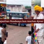 After nearly 80 years, Rajasthan Roadways bus reaches Ajmer village for the first time; residents celebrate in rain with drums and dance