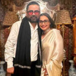 Rani Mukerji keeps it classic and lovely in a cream saree at Sabyasachi’s Delhi store launch