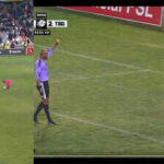 Bizarre send-off! Goalkeeper gets red card for handling ball way outside the penalty box – Watch