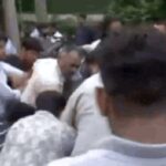 Watch: Clash erupts at Pappu Yadav's press meet; man carrying knife detained
