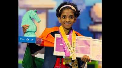 How 11-Year-Old Sharvaanica AS moved up an age group and conquered the chess world again as a FIDE Woman Candidate Master