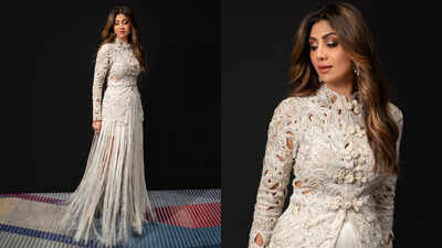 Shilpa Shetty turns heads in a Rs 2.19 lakh fringe skirt set and we can’t stop looking