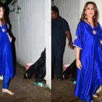 Sonali Bendre serves timeless elegance in cobalt blue kaftan set |