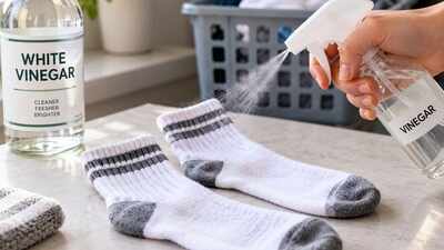 Spraying vinegar on socks before washing them: What it does and why this simple laundry hack is recommended
