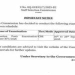 SSC Selection Post Phase 14  exam 2026 dates announced: Check complete schedule here