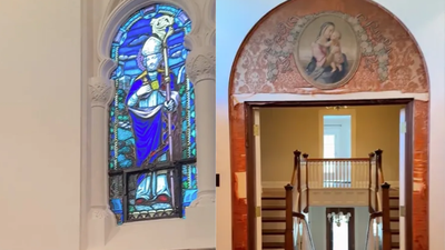 In 2016, an Indiana family bought a former bishop's residence with its own private chapel; after nine years restoring it, the century-old home is listed for $1.28 million