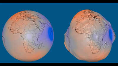What is the Geoid: NASA's map of the impact of gravity on the Earth that shows the blue planet as a lumpy potato