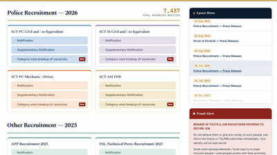 TS Police Notification 2026: Recruitment begins today for 7,437 posts; check eligibility and apply