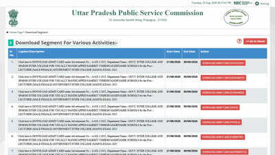 UPPSC Polytechnic Lecturer admit card 2026 expected soon, exam on September 6