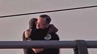 ‘You are loved’: US cop hugs man battling mental health crisis, talks him out of jumping off bridge
