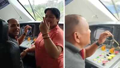 Viral video allegedly shows people inside Vande Bharat loco pilot's cabin; Railway Seva seeks details