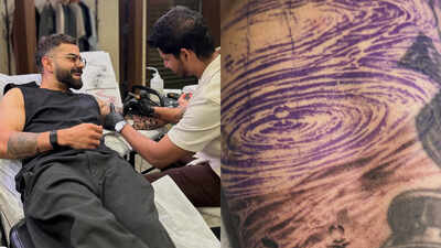 A swirling ripple on his arm: Virat Kohli’s new tattoo is getting major attention