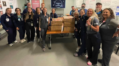 Wyoming pizza shop gets fake $300 order for 18 pizzas, owner donates entire batch to hospital as former employee volunteers to deliver them to emergency room