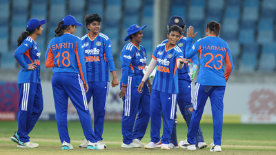 Women’s Asia Cup: India storm into semis as Mandhana’s record 124, spin blitz crush Hong Kong to seal big win