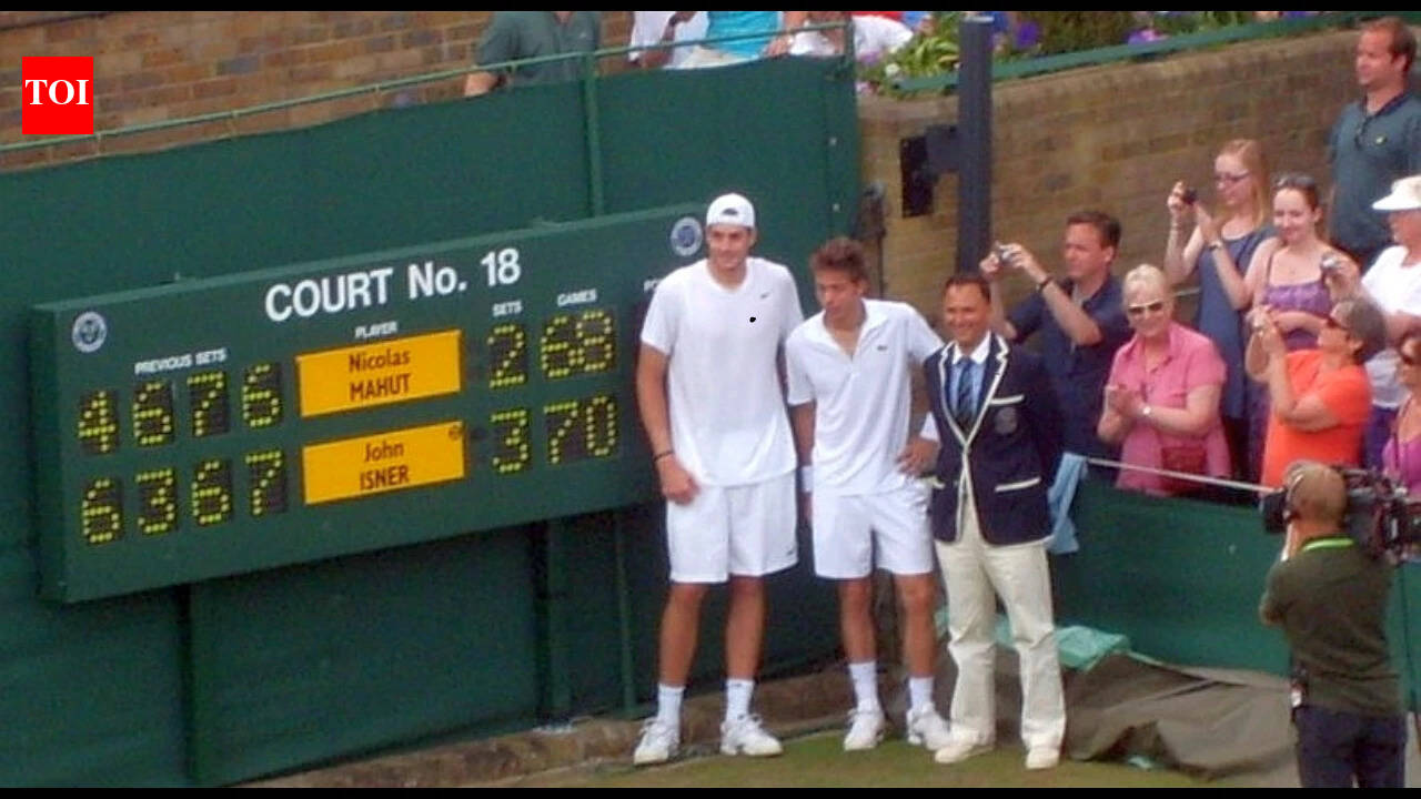 In 2010, two players walked onto Wimbledon’s Court 18 and played the longest match in tennis history. It didn’t end for three days, and the electronic scoreboard broke before they did | International Sports News