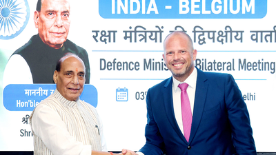 Don’t share any sensitive tech with Pak, Rajnath asks Belgian minister; both countries ink 10 defence pacts on rockets, military hardware
