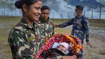 Miraculous rescue in Nepal: 1.5 month-old baby pulled to safety from flood-hit Rasuwa