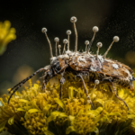 A fungus turns beetles into zombies and makes them die on flowers; scientists say the timing helps infect the next generation
