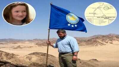 An American dad discovered a piece of land that no country claims, planted his own flag and declared his seven-year-old daughter an official princess