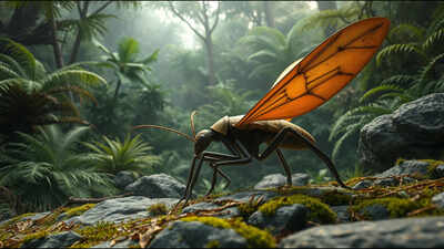 A 324-million-year-old fossil reveals an early insect with paddle-like limbs that lived between water and land before insects conquered Earth